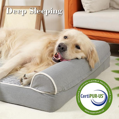 Orthopedic Dog Beds for Large Dogs, Waterproof Lined Egg Crate Foam Pet Bed Mat - Image 3