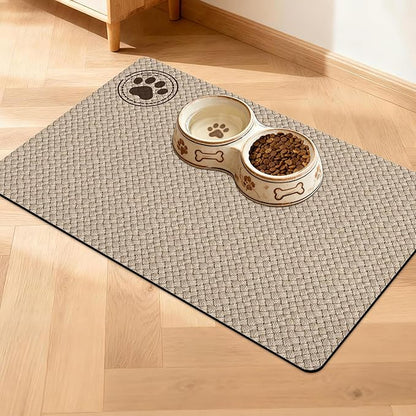 Pet Feeding Mat for Floors Waterproof Dog Mat for Food and Water Absorbent by Unknown