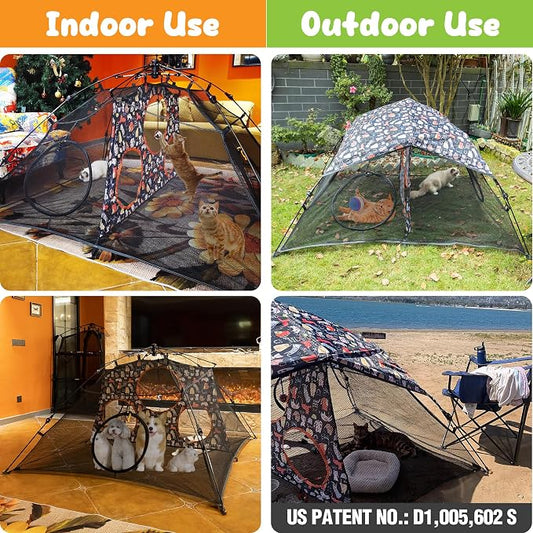 Outdoor Cat Play Tent for Indoors and Outdoors - Image 2