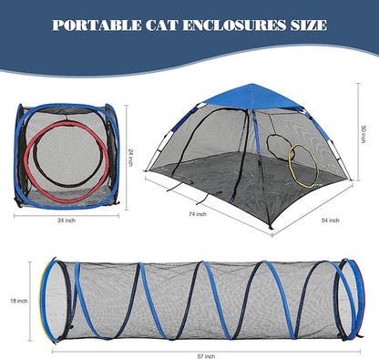 Outdoor Cat Enclosure -Portable Pet Playpen - Image 2