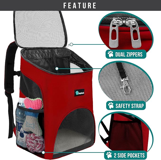 PetAmi Small Dogs and Cat Backpack Carrier, Airline Approved Pet Backpack - Image 3