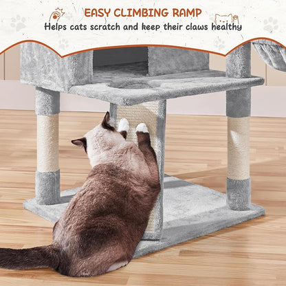 Yaheetech 76.5in Multi-Level Large Cat Tree, Big Cat Tower - Image 7