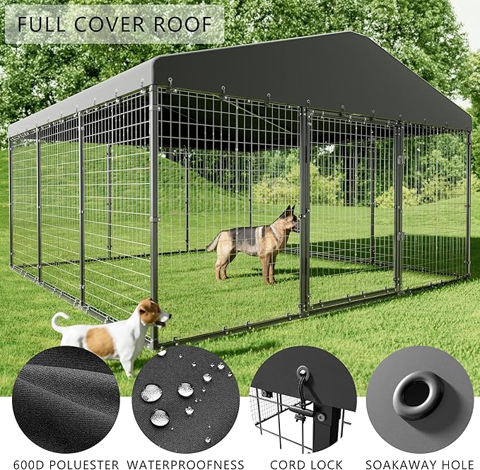 Dog Kennel Outdoor, Large Dog Fence - Image 5