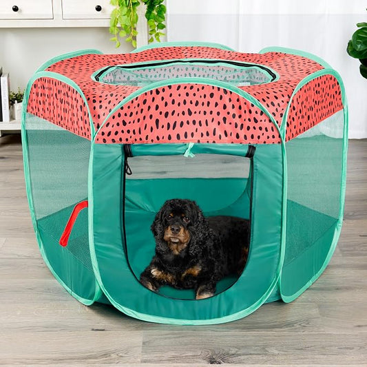 Furhaven Portable Dog Playpen Cat Tent, Pet Playground, Kennel Foldable Indoor - Image 2