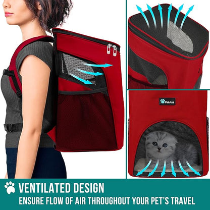 PetAmi Small Dogs and Cat Backpack Carrier, Airline Approved Pet Backpack - Image 4