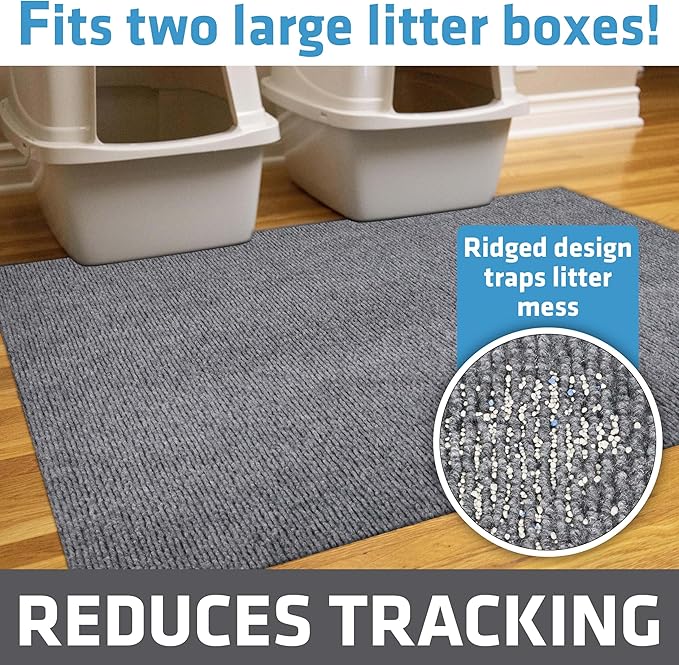 Drymate Cat Litter Box Mat, Litter Trapping Mat, Waterproof, Urine-Proof - Image 2