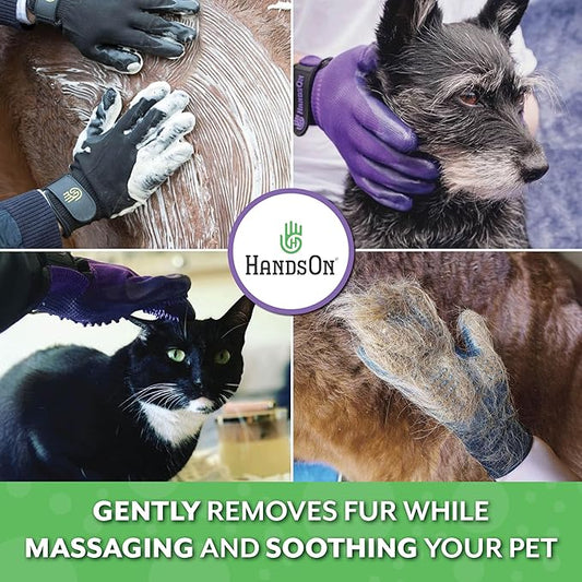 H HandsOn Pet Grooming Gloves - Image 2