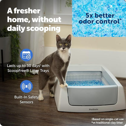 PetSafe ScoopFree Crystal Classic Self-Cleaning Litter Box System Automatic Cat - Image 2