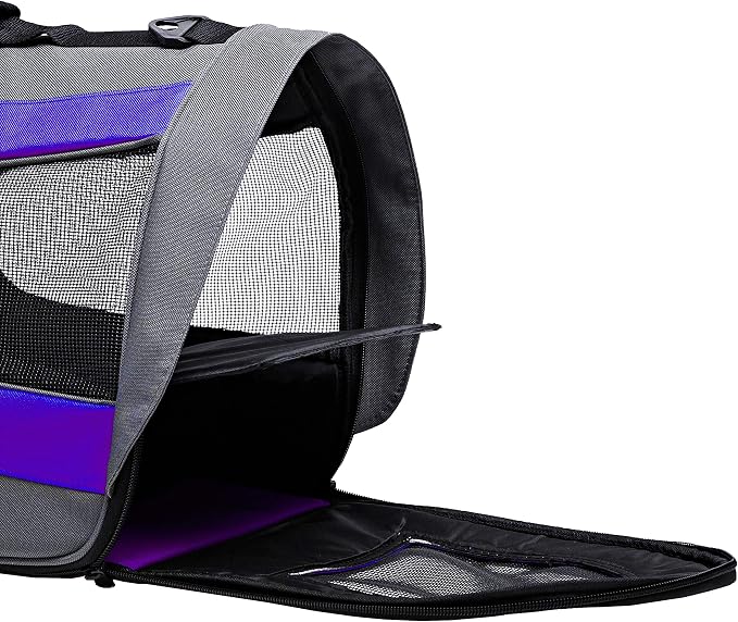 Pawer 18” x 11”x 11” Soft-Sided Foldable Airline Approved Pet Carrier - Image 8