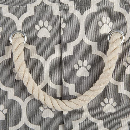 Bone Dry Pet Storage Collection Lattice Paw Print, Small Round - Image 4