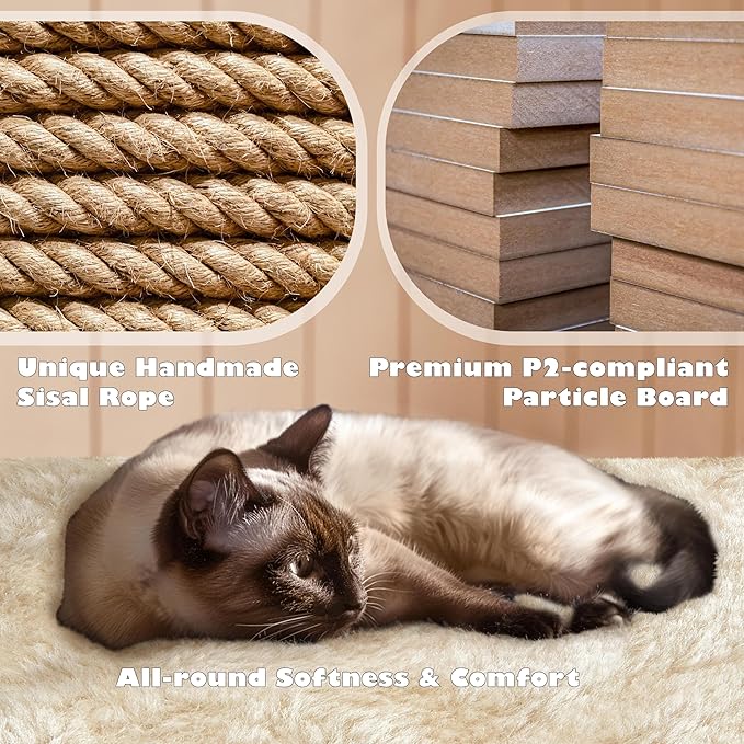 Yaheetech 54in Cat Tree Tower Condo Furniture Scratch Post - Image 7