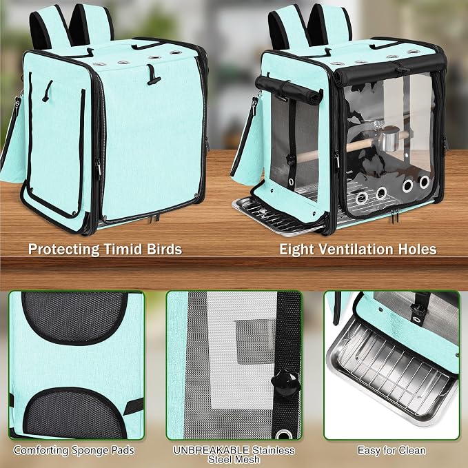 Suertree Bird Carrier with Seat Belt - Image 4