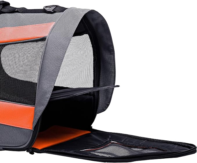 Pawer 18” x 11”x 11” Soft-Sided Foldable Airline Approved Pet Carrier - Image 8