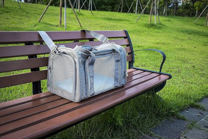 Soft Sided Carrier for Small Medium Cats Dogs, Removable Pad Collapsible Travel - Image 7