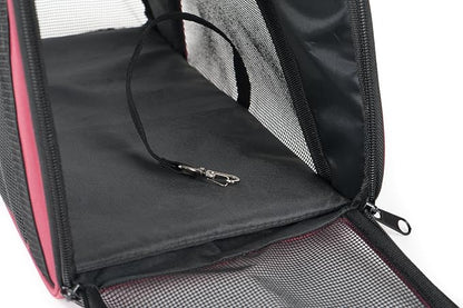 Pawer Soft-Sided Pet Carrier for Cat and Small Dog, Burgundy Color, Medium Size - Image 5