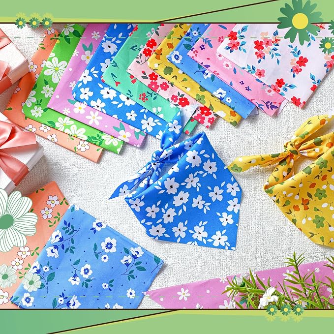 Weewooday 50 Pcs Spring Dog Bandanas Bulk - Image 5