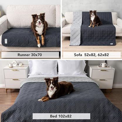 PetAmi Waterproof Couch Cover for Dogs, Reversible Furniture Cover Sofa - Image 4