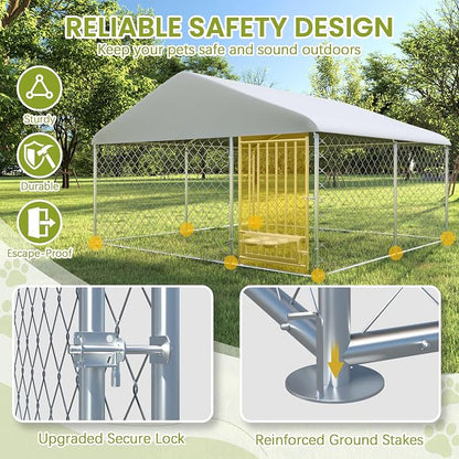 10FT x 10FT Outdoor Dog Kennel - Image 3