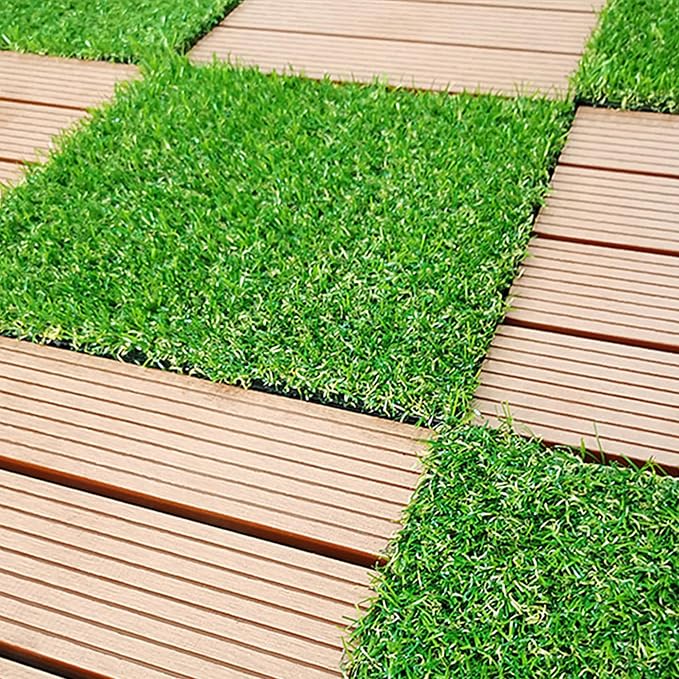 Artificial Grass，3 Rolls 12.8 x 40x1in, Rug Realistic Indoor Outdoor Rug - Image 6