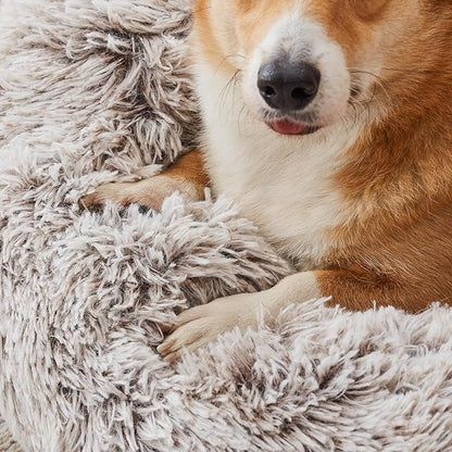 WESTERN HOME WH Calming Dog & Cat Donut Cuddler, Anti-Anxiety Warming Cozy Soft - Image 4