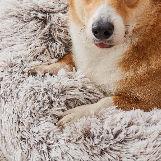 WESTERN HOME WH Calming Dog & Cat Bed, Anti-Anxiety Donut Cuddler Warming Cozy - Image 6