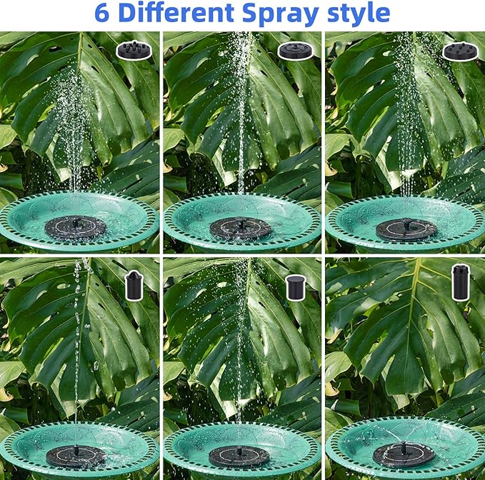 Solar Fountain for Bird Bath, Solar Water Fountain - Image 5