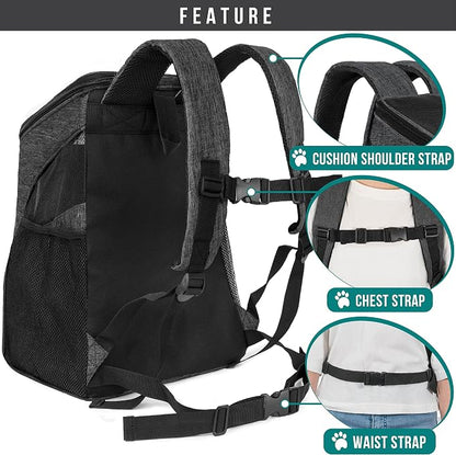 PetAmi Small Dogs and Cat Backpack Carrier, Airline Approved Pet Backpack - Image 5