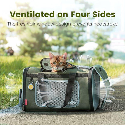 Pawaii Pet Carrier, TSA Airline Approved Cat Carrier, Soft Sided Collapsible - Image 8