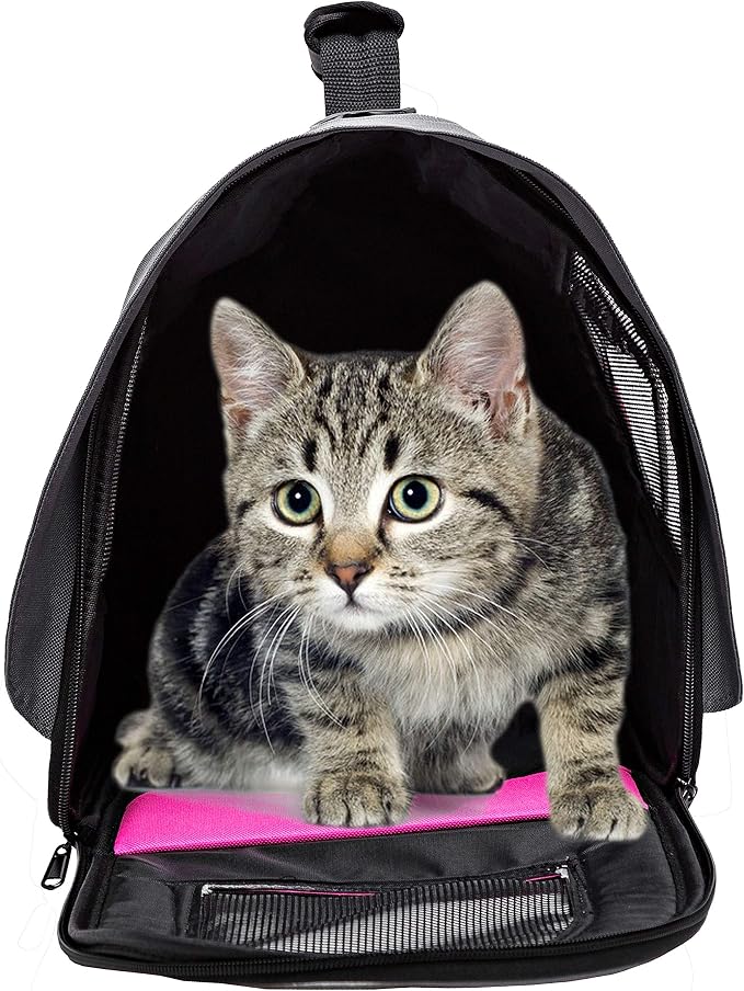 Pawer 18” x 11”x 11” Soft-Sided Foldable Airline Approved Pet Carrier - Image 5