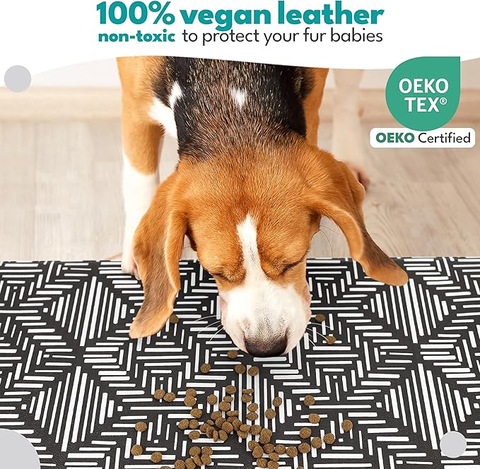 NALALAS Dog Mat for Food and Water, Cat Feeding Mat | Waterproof Dog Bowl Mat | - Image 7
