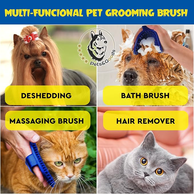 Pets&Goods Rubber Grooming Brush - Image 5