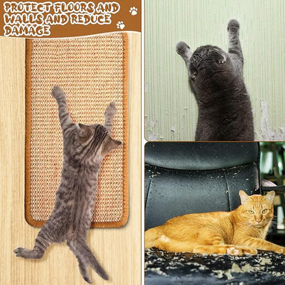 Tuanse 4 PCS Cat Scratcher Mat, 15.7 x 7.8 Inches Sisal Cat Scratching Pad - Image 4
