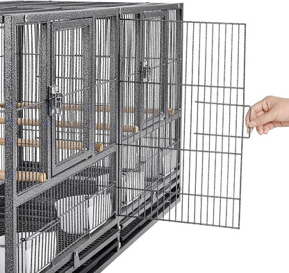 Yaheetech Stackable Bird Cage Divided Breeder Breeding Parakeet Bird Cage - Image 6