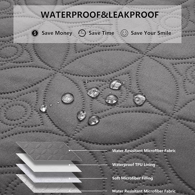 Waterproof Dog Blanket, 30x70 inches Small Pet Couch Covers - Image 2