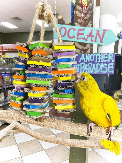 Birds LOVE Chew-Tastic Triple Tower of Shredded Fun Medium Bird Toy - Image 6