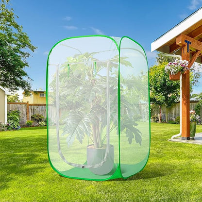 48" x 28" x 28" Pop Up Garden Mesh Plant Cover, Plant Protectors Mesh Plant - Image 6