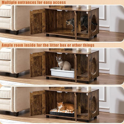 Yaheetech Litter Box Enclosure - Image 5
