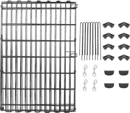 Amazon Basics Portable Foldable Octagonal Metal Exercise Dog Playpen, - Image 6