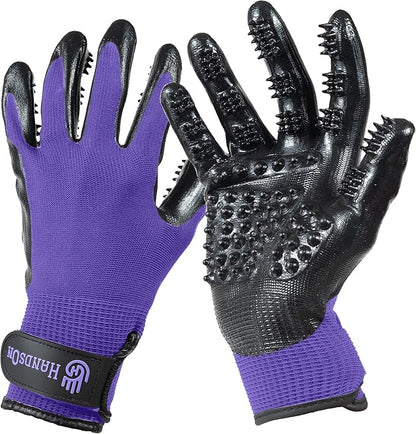 H Handson Pet Grooming Gloves by HandsOnPatentedOriginalGroomingBathingGloves