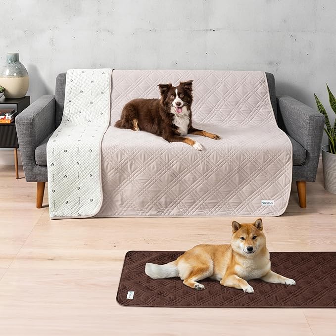 PetAmi Waterproof Couch Cover for Dogs, Reversible Furniture Cover Sofa - Image 2