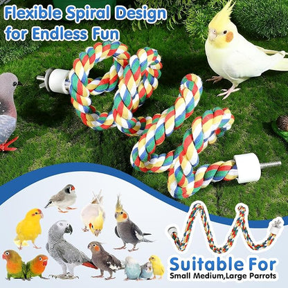 iplusmile Bird Rope Perch Swing & Climbing Toy - Image 4