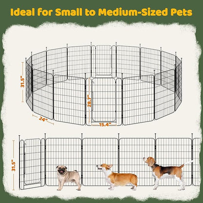 Yaheetech Expandable Dog Playpen, 16 Panel 32 inch Puppy Playpen - Image 5
