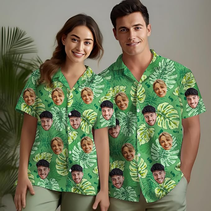 Custom Hawaiian Shirt with Face Photo Picture - Image 3