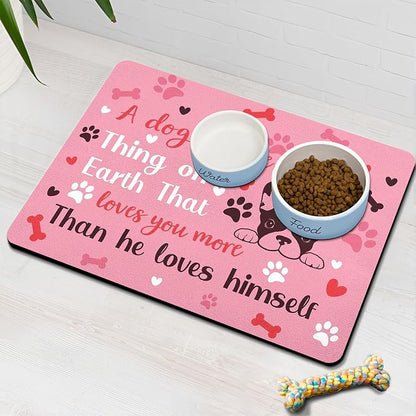 Pet Feeding Mat for Floors Waterproof Dog Mat for Food and Water Absorbent - Image 8