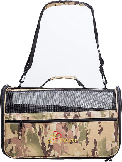 Pawer 18” x 10” x 10”Soft-Sided Foldable Airline Approved Pet Carrier by P%C3%84WER