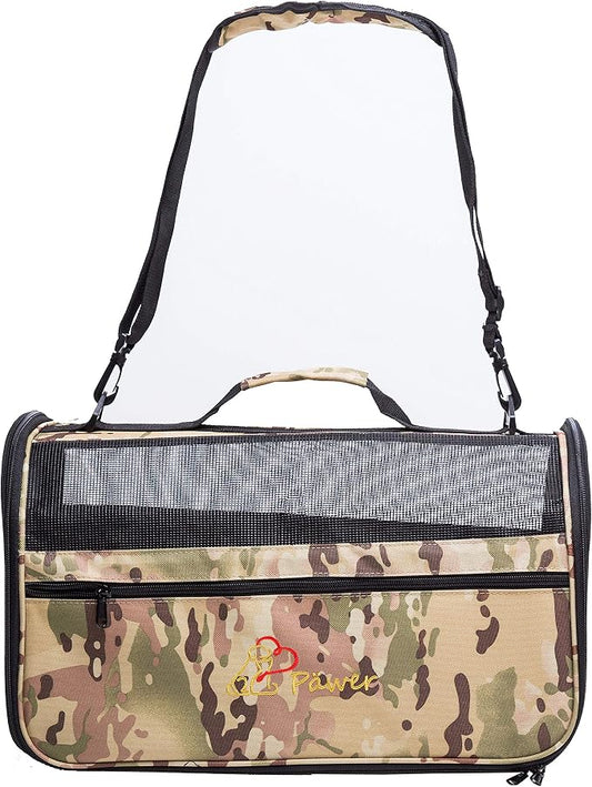 Pawer 18” x 10” x 10”Soft-Sided Foldable Airline Approved Pet Carrier by P%C3%84WER