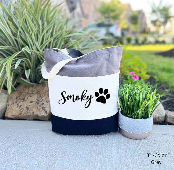 Custom Dog Tote Bag Personalized Dog Mom Gift Dog Toys Totes Pet Gift Custom - Image 2
