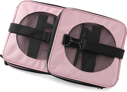 Soft-Sided Pet Carrier for Cats Small Dogs of 15 Lbs Medium Pink - Image 10