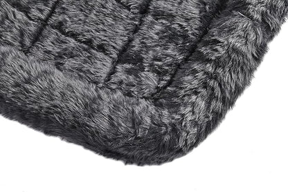 MidWest Homes for Pets QuietTime XXS Dog Bed – Gray Faux Fur Bolster, - Image 5