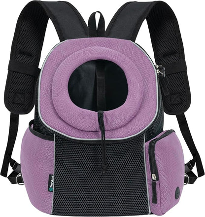 PetAmi Adjustable Cat & Dog Front Chest Carrier Backpack, Ventilated - Image 2